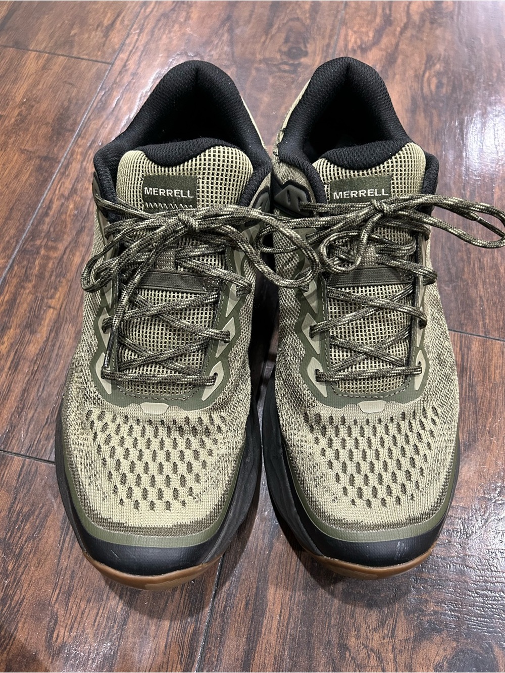 Merrell Men's Olive/Tan Trail Running Shoes